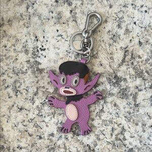RARE Coach x Baseman Buddy Boy Leather Bag Charm